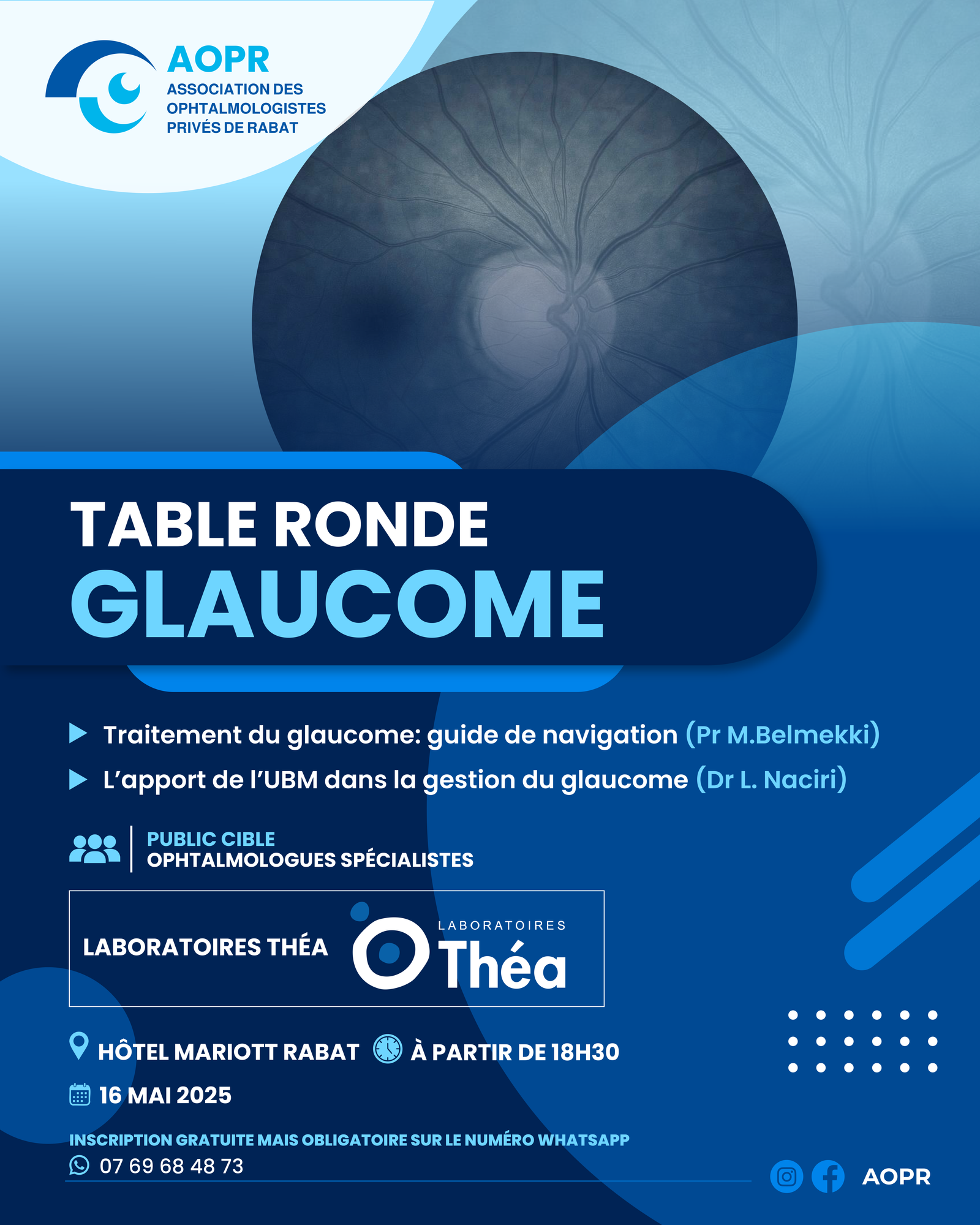 Table GLAUCOME Affiche